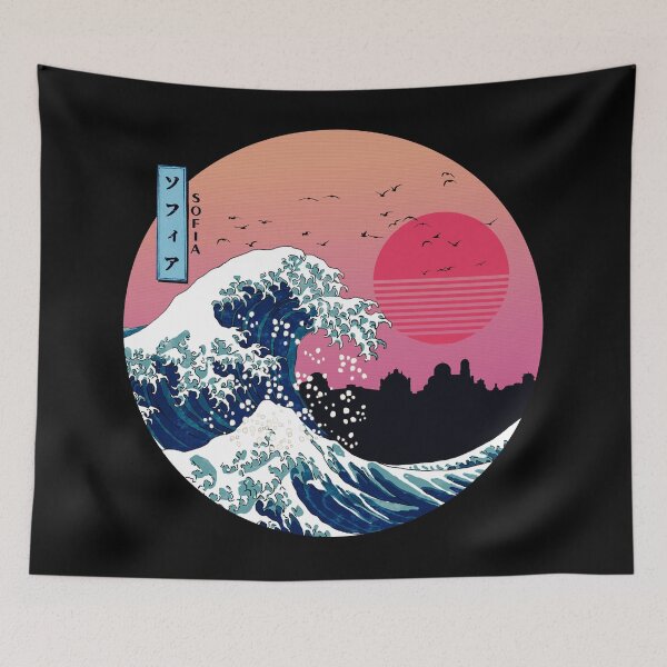 Item preview, Sofia Kanagawa Wave Retro designed and sold by DFerraz.