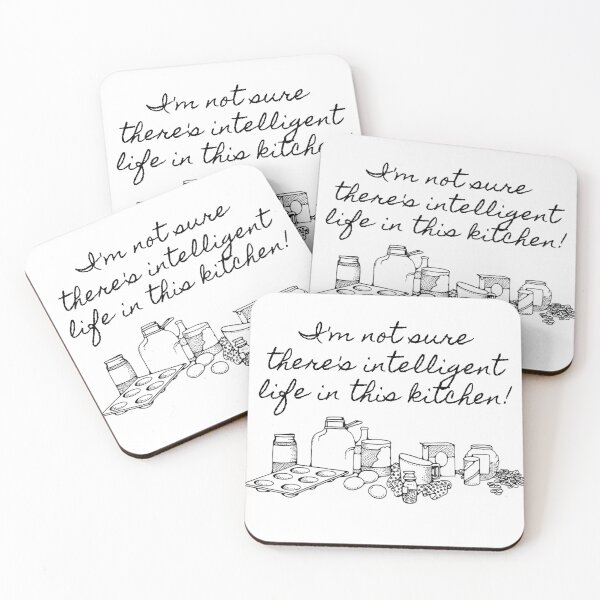 Item preview, Intelligent Life in this Kitchen - Frasier Quote designed and sold by CalledEclectic.