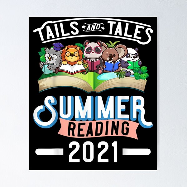 Item preview, Tails And Tales Summer Reading 2021 Book Reading Funny N designed and sold by anniet33.