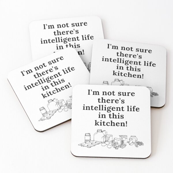 Item preview, Intelligent Life in this Kitchen - Frasier Quote designed and sold by CalledEclectic.