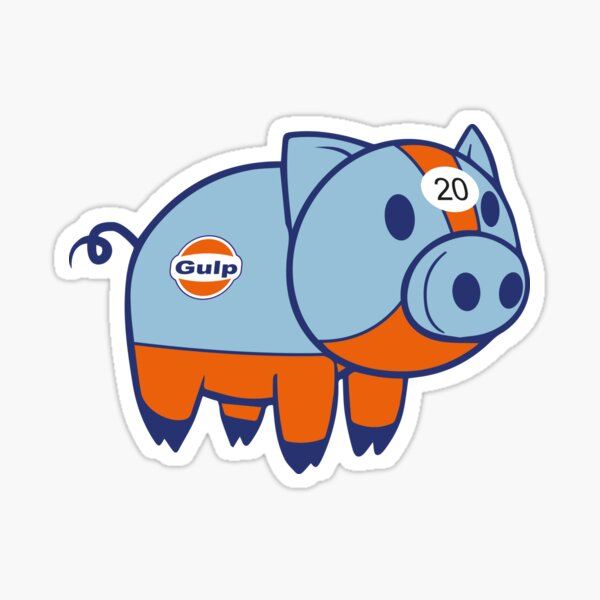 Gulp Pig Sticker