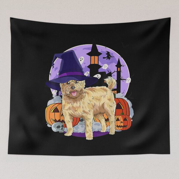 Item preview, Cute Cairn Terrier Halloween Witch Pumpkin designed and sold by anniet33.