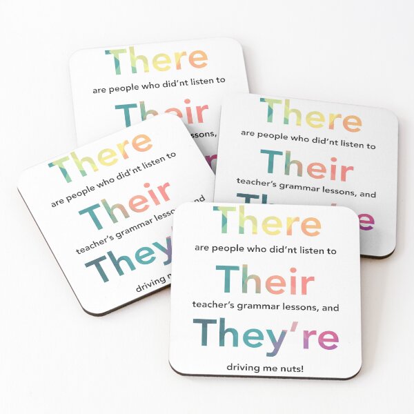 Item preview, Grammar Police There Their They're Gift designed and sold by freeArt10.