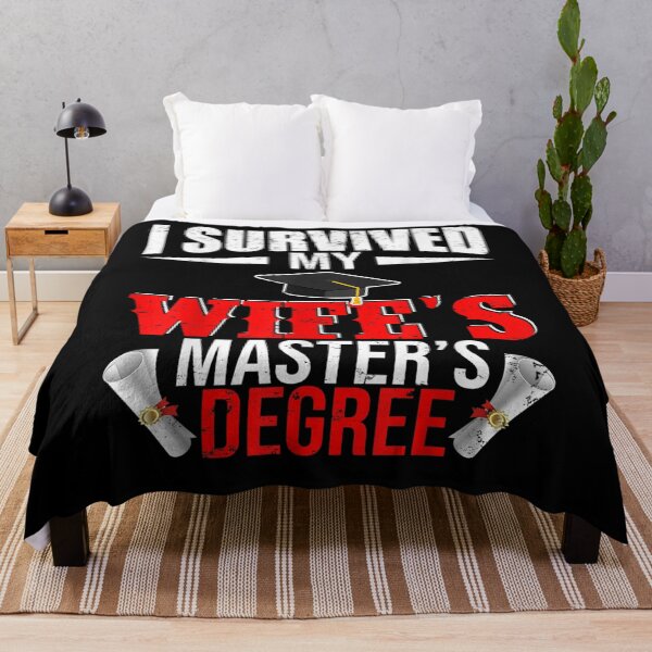 Item preview, I Survived My Wife's Master's Degree Funny Graduation designed and sold by anniet33.