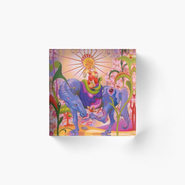 The Hourse Purple james jean Acrylic Block