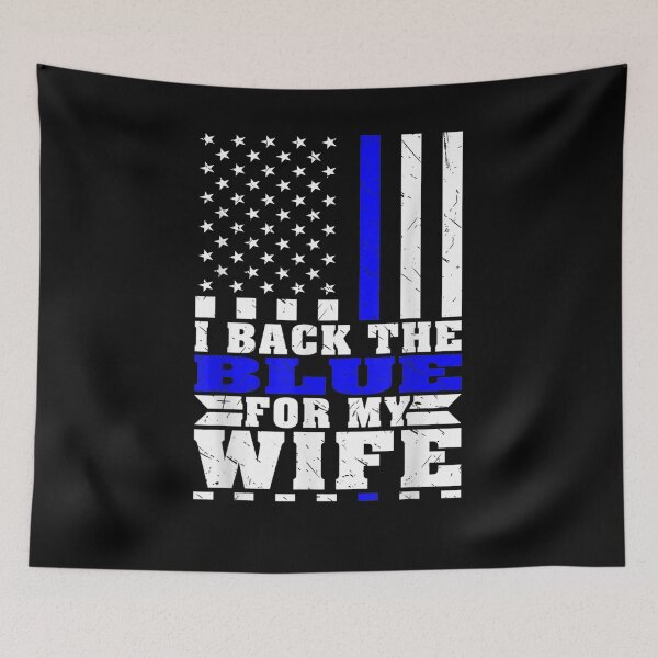 Item preview, Mens I Back The Blue For My Wife Proud Police Husband Spouse designed and sold by anniet33.