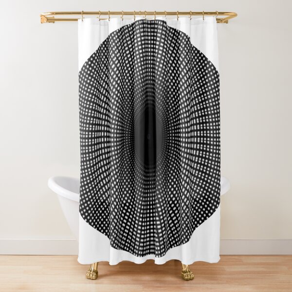Locus of concentration Shower Curtain