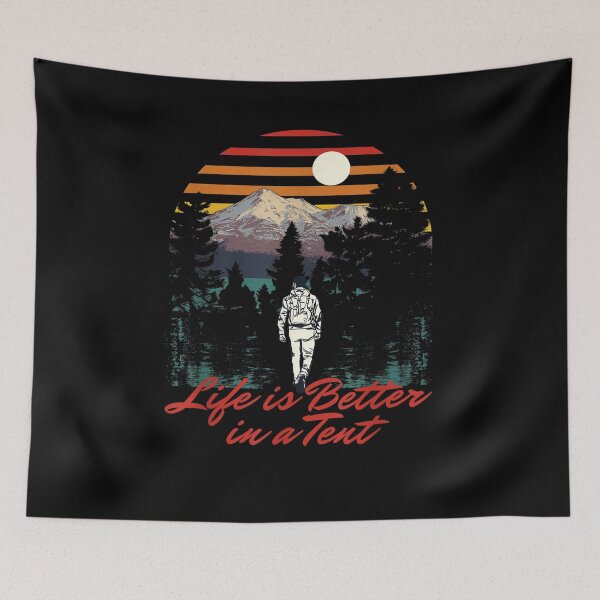 Item preview, Life Is Better In A Tent Camper Outdoor Camp Wild Nature designed and sold by anniet33.