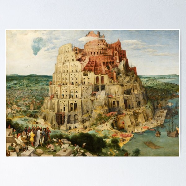 Item preview, Pieter Bruegel Tower of Babel designed and sold by Vintage Designs +.