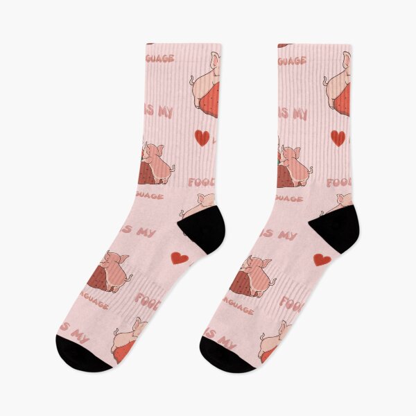 Item preview, Food is my Love Language! (Happy Piglets Stealing Strawberries!] designed and sold by Wildlife Apparels Inc..
