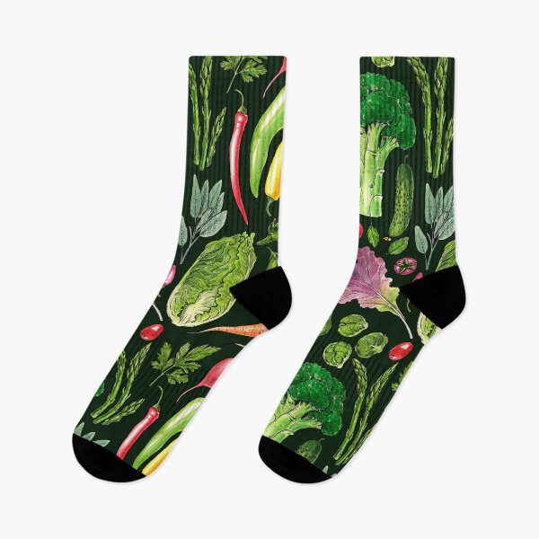Item preview, Vegetable and herbs garden on dark green designed and sold by Katerina Mitkova Kirilova.