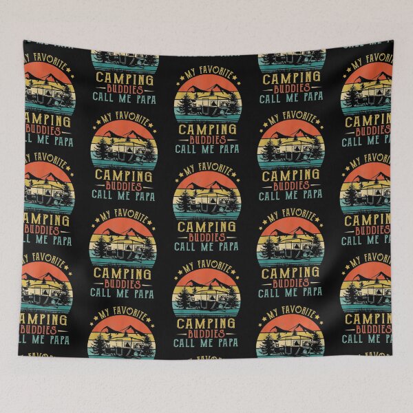 Item preview, Mens My Favorite Camping Buddies Call Me Papa Vintage Fathers Day designed and sold by tiffanyart53.