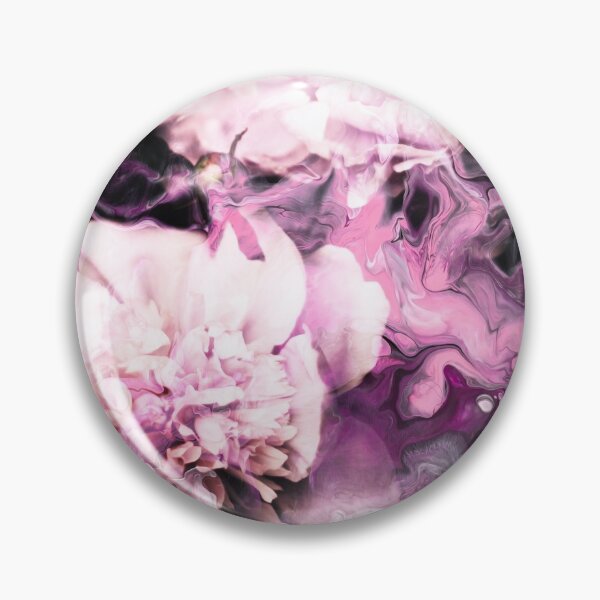 Item preview, "Bijou" Floral Plants Collage of blooming peonies wrapped in a mist of rose and purple designed and sold by N-o-r-d-l-y-s.
