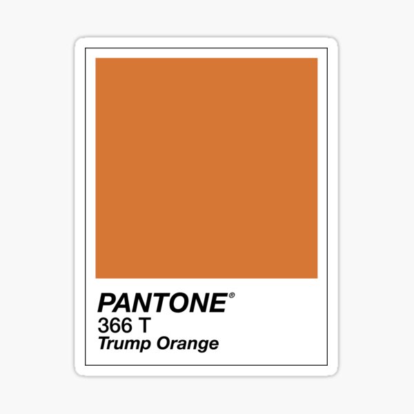 Pantone Orange Stickers Redbubble