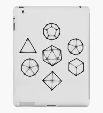 Dot Work Role Playing Dice - Black iPad Case/Skin