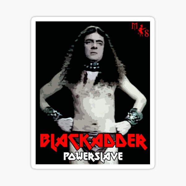 Artikel-Vorschau von Blackadder-Powerslave-Metalhead-Spaß, designt und verkauft von MetalSatyrShop.