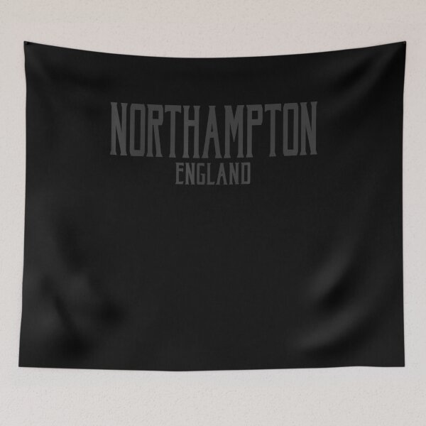 Item preview, Northampton England Vintage Text Black With Black Print designed and sold by anniet33.