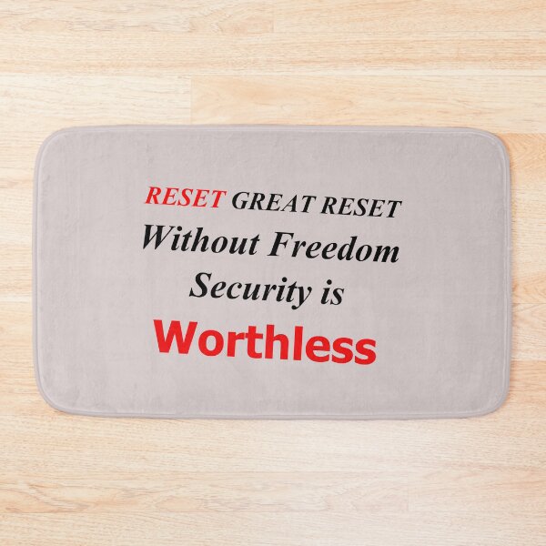 Item preview, Reset Great Reset (Without Freedom) designed and sold by SelfUpgrade.