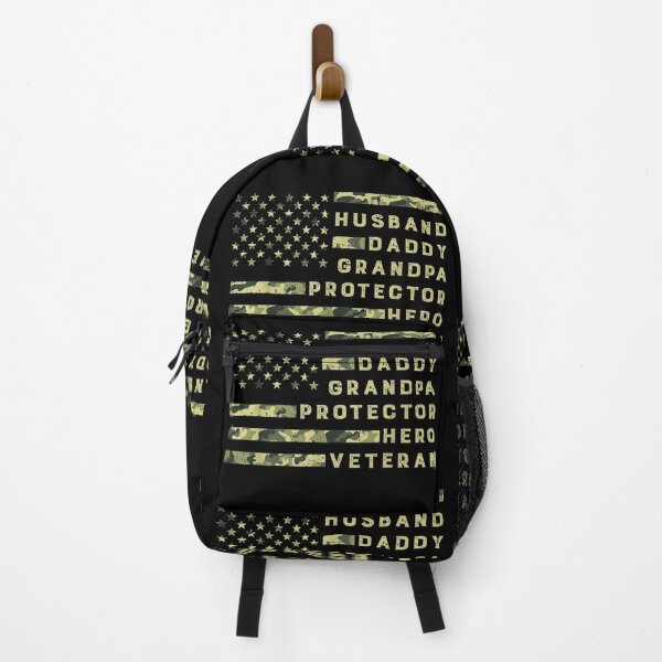 Item preview, Husband Daddy Grandpa Protector Hero Veteran USA Flag designed and sold by wilsonart91.