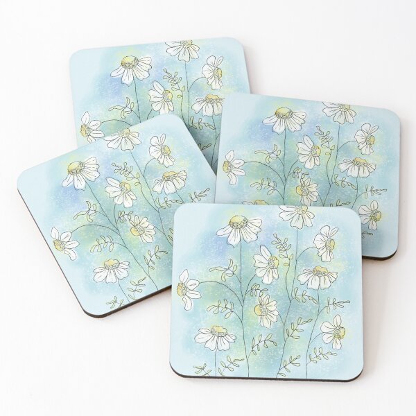Aperçu de l'œuvre Une grappe de fleurs de camomille créée et vendue par S-Warner.