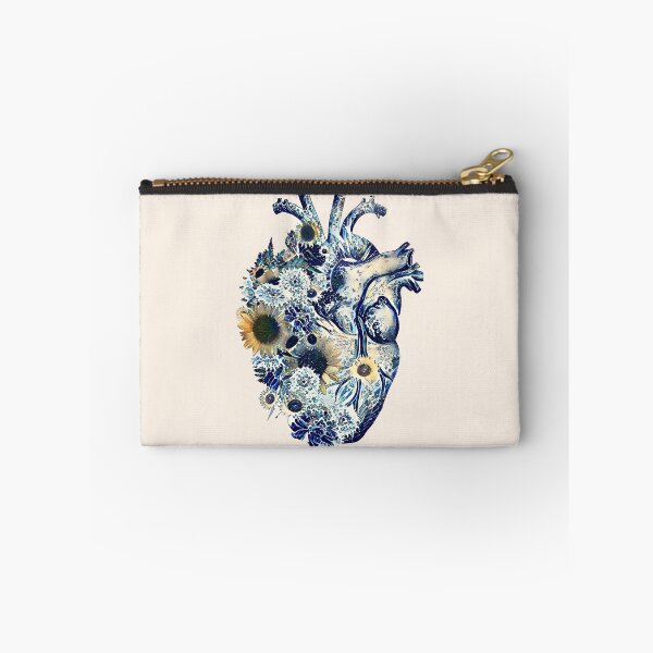 Item preview, Human heart and big wave, blue color,lover of the waves and the sea, the sea in my heart, watercolor designed and sold by Collagedream.