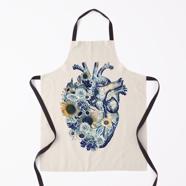 Item preview, Human heart and big wave, blue color,lover of the waves and the sea, the sea in my heart, watercolor designed and sold by Collagedream.