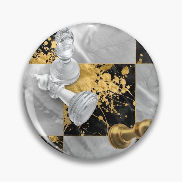Item preview, Chess Abstract - Black Marble and Pearl designed and sold by k9printart.