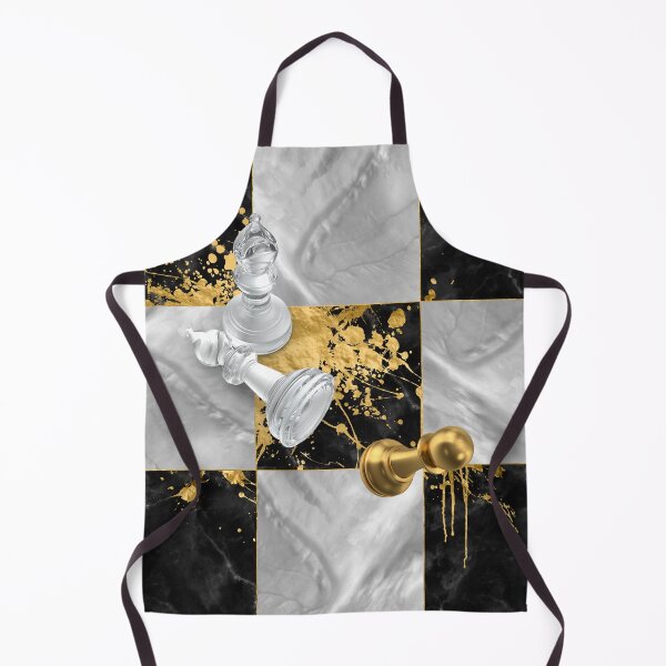 Item preview, Chess Abstract - Black Marble and Pearl designed and sold by k9printart.