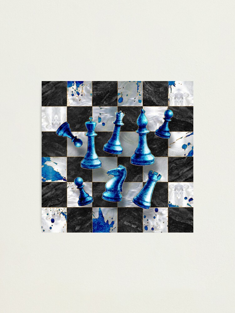 Chess Photography, Three Pieces, Chess Pion - California Wall Art Co.