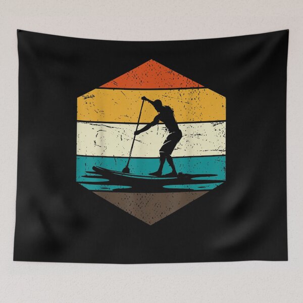 Item preview, Retro Paddler Stand Up Paddling Paddleboarder Sports Sup designed and sold by maizreo.