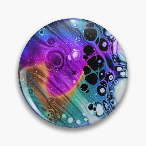 Item preview, "Rebel Rebel" abstract, colored collage of spherical currents in space in rainbow spectral colors designed and sold by N-o-r-d-l-y-s.