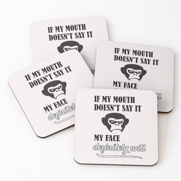 Item preview, If My Mouth Doesn't Say It My Face Definitely Will designed and sold by Hema Thilakaratne.
