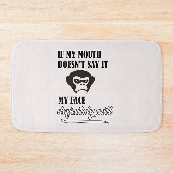 Item preview, If My Mouth Doesn't Say It My Face Definitely Will designed and sold by Hema Thilakaratne.