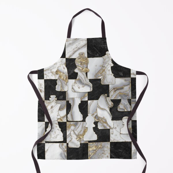 Item preview, Chess Abstract Art - Black Marble and Pearl designed and sold by k9printart.