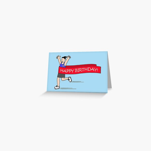 Item preview, Happy Birthday Female Runner designed and sold by KateTaylor.
