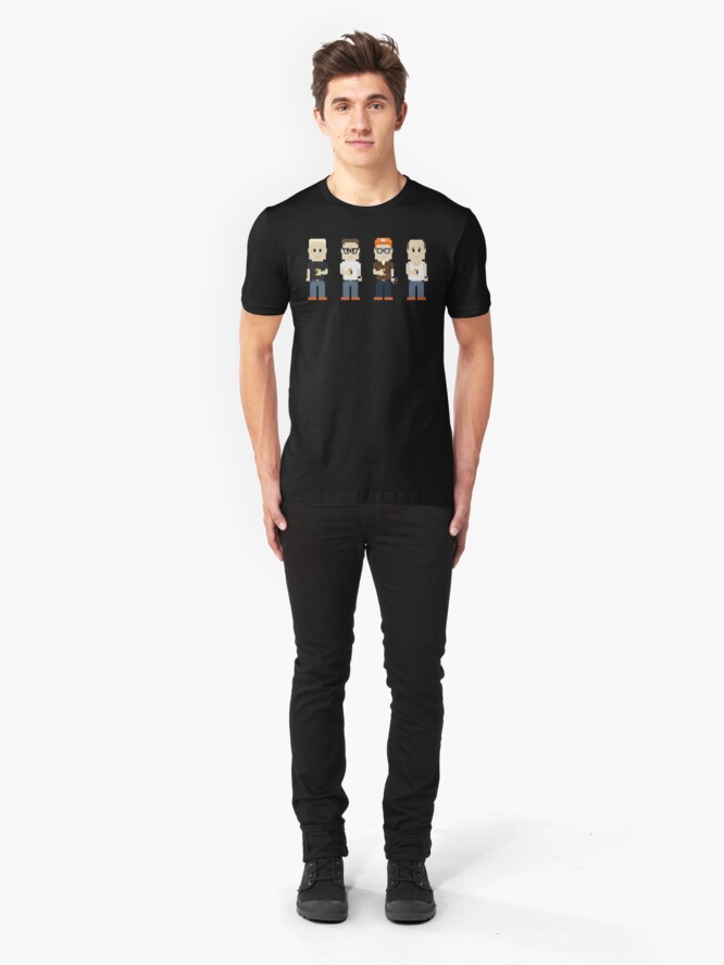 Alternate view of 8-Bit Propane and Propane Accessories Slim Fit T-Shirt