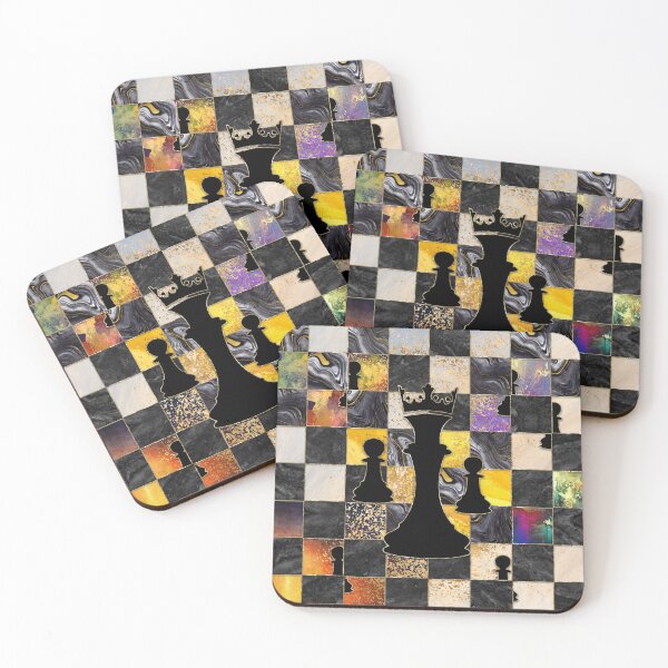 Item preview, Chess Abstract Art - Mixed Textures designed and sold by k9printart.