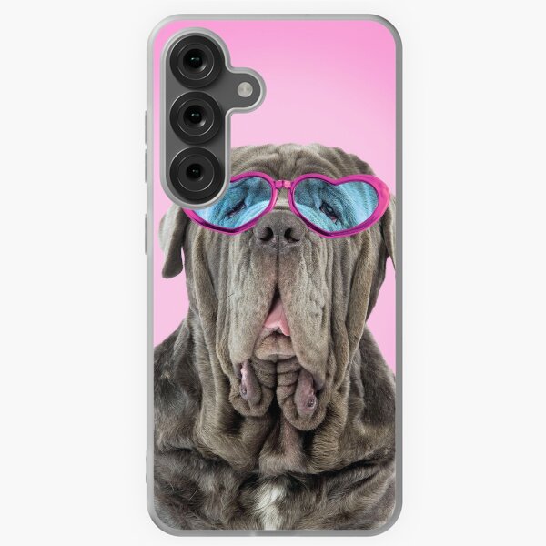 Item preview, Neapolitan Mastiff wearing heart shaped glasses designed and sold by ArdeaOnline.