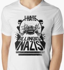 Jake and Elwood hate Illinois Nazis V-Neck T-Shirt