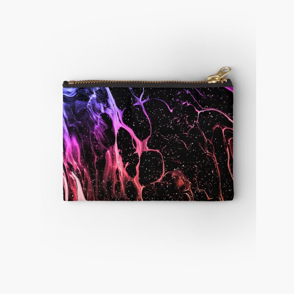 Item preview, “Space Oddity” abstract, colored collage of spherical currents in space in rainbow spectral colors designed and sold by N-o-r-d-l-y-s.