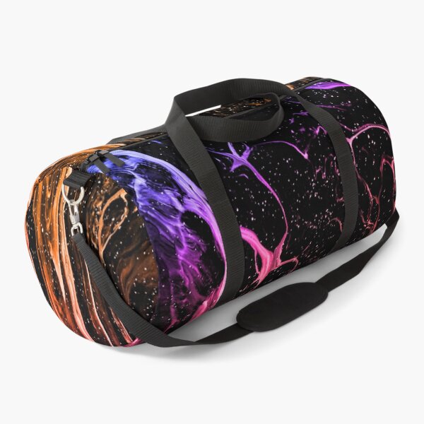 Item preview, “Space Oddity” abstract, colored collage of spherical currents in space in rainbow spectral colors designed and sold by N-o-r-d-l-y-s.