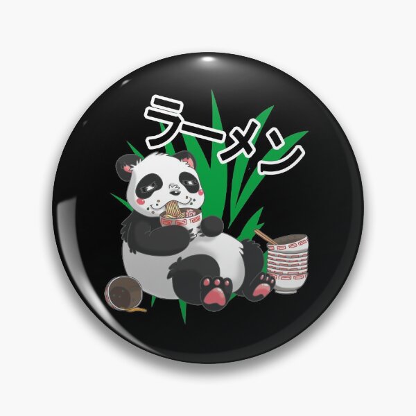 Item preview, Kawaii Anime Panda eating Japanese Ramen Noodles designed and sold by SweetbeStore.