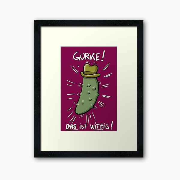 GURKE Gerahmter Kunstdruck