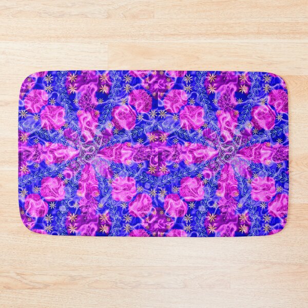 Item preview, Symmetrical foliage and flowers in pink and blue designed and sold by Only1helen.