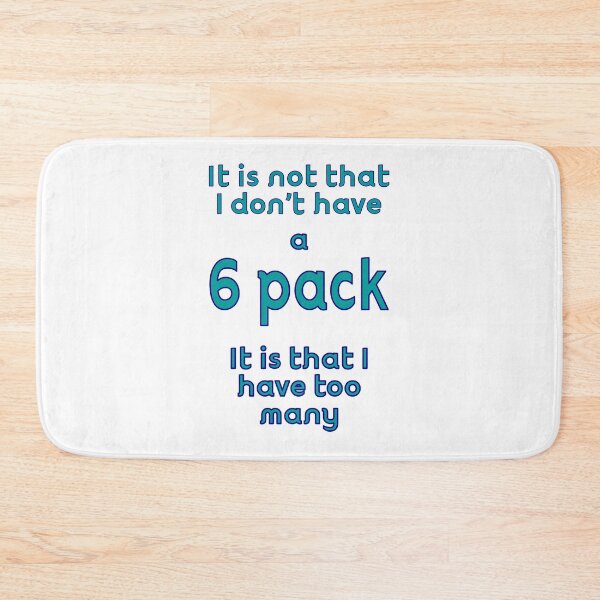 Item preview, too many 6 packs funny dad joke designed and sold by CottagePop.