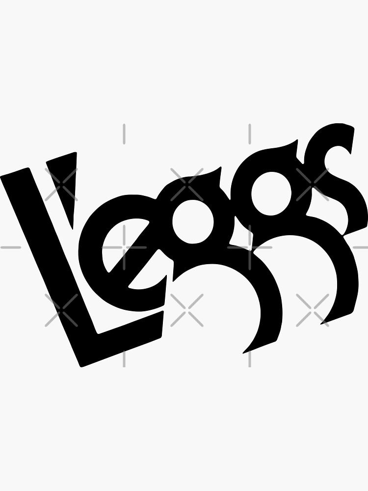 L'eggs Pantyhose Vintage Logo (black ink) Sticker for Sale by
