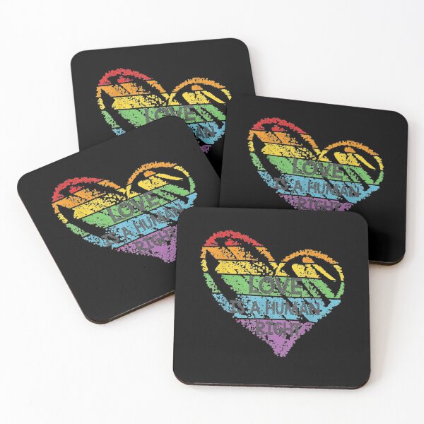 Item preview, Love Is A Human Right Rainbow Lgbt Heart Pride Month designed and sold by maizreo.