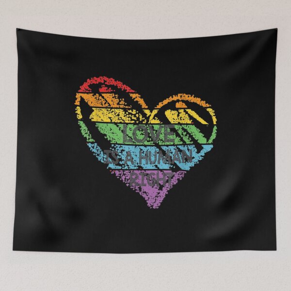 Item preview, Love Is A Human Right Rainbow Lgbt Heart Pride Month designed and sold by maizreo.