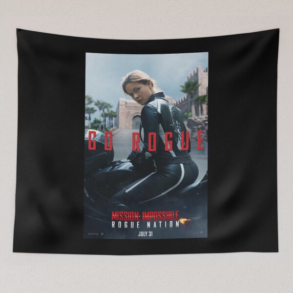 Item preview, Go rogue Claire Mission movie Impossible poster designed and sold by BartonArthur.
