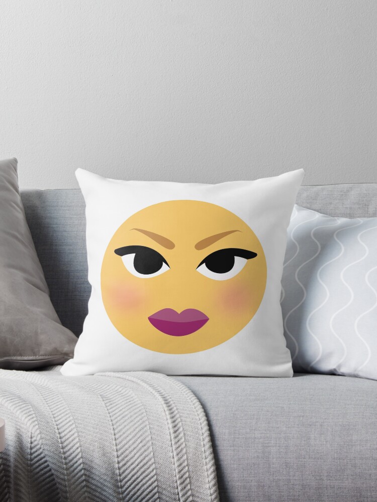 B hot sale emoji pillow